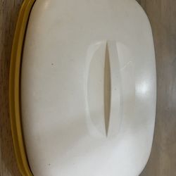 Vintage Tupperware Harvest gold Vegetable steamer 