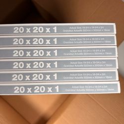 IN BOX - Air Filters 20 X 20 X 1