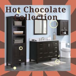 Durham 60-in Espresso Finish Undermount Double Sink Bathroom Vanity