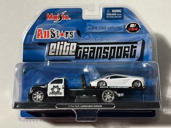 Maisto All Stars Elite Transport CS Tow Truck & Lamborghini Gallardo 1:64