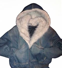 Denim Fur Jacket/Coat - Supermade Brand