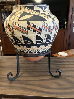 Southwest Stone Vessel with Stand