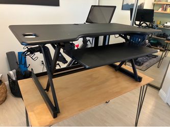 Rocelco 46" Large Height Adjustable Standing Desk Converter