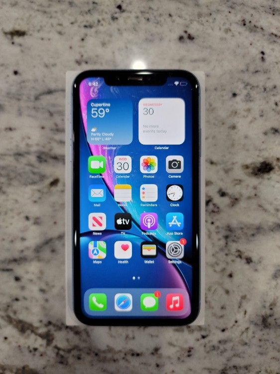 Apple iPhone XR Factory Unlocked ATT Verizon Tmobile Sprint Metro Cricket H2O StraightTalk Red Pocket Family Go Phone Page Plus