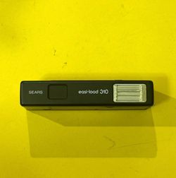 Sears Easi Load 310 110 Film Camera Flash Vintage 1970s Japan Black Brown