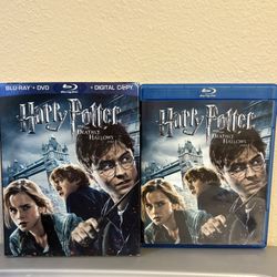 Harry Potter & The Deathly Hallows Part 1 Blue-Ray + DVD  3 Disc  Set W/Sleeve