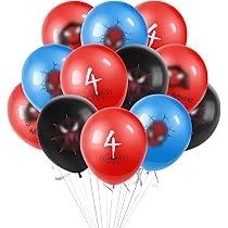 Spider-man 4th birthday 13pc balloon decoration