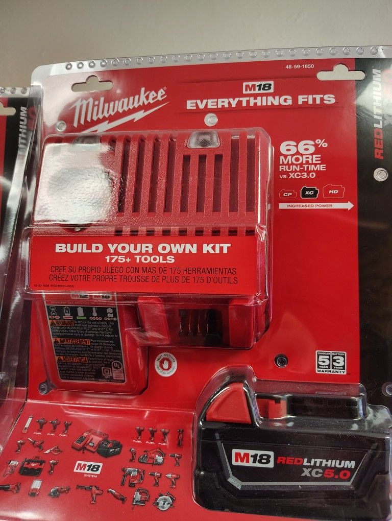 Milwaukee 5 0 ah Battery And Charger