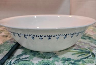 Corelle Snowflake Blue Serving Bowl
