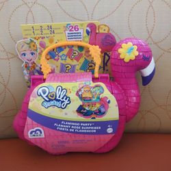 New Poly Pocket Flamingo Party