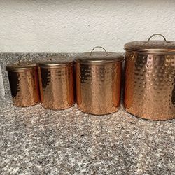 Copper Storage Tins