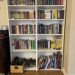 White Bookshelves X 2
