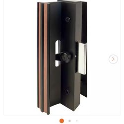 Extruded Aluminum, Black, Sliding Patio Door with Clamp Type Latch