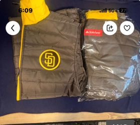 Limited Edition Jackie Robinson Day San Diego Padres, Puffer Vest $50 or best offer