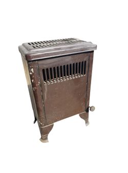 Antique OKeefe ENAMEL Gas Room Heater