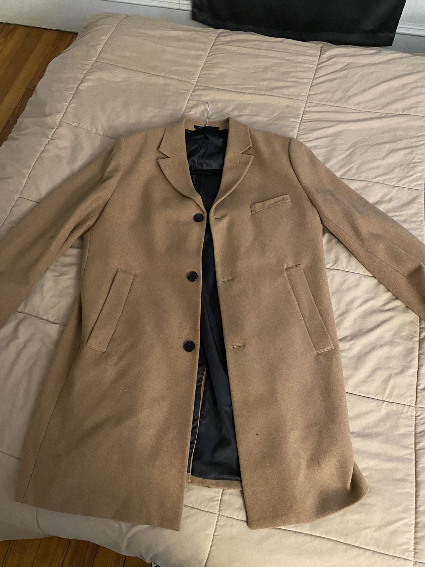 Mens H&M Trench Coat Sz L 65$ Excellent Condition