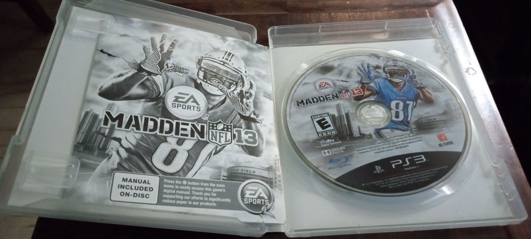 PS3 NFL Madden 13 for Sale in Fairburn, GA - OfferUp