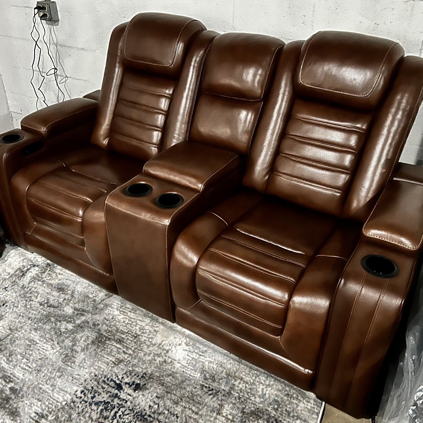 Ashley Brand Leather Set Of Sofas . Easy Financing  No Credit Check