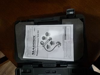 Maddox radiator pressure test kit