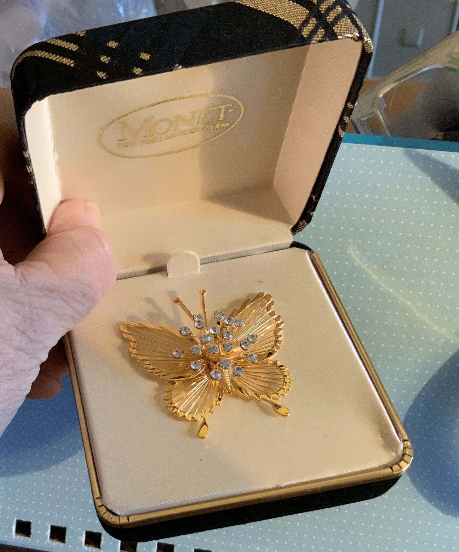 Monet Butterfly Brooch