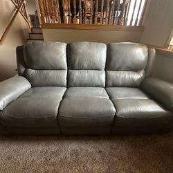 Power Recliner Sofa Set (Gray Color) 