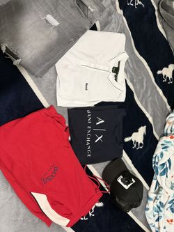 BOSS SHIRT AND PANTS,HAT,JEANS