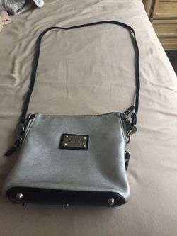 Silver Valentina crossbody bag