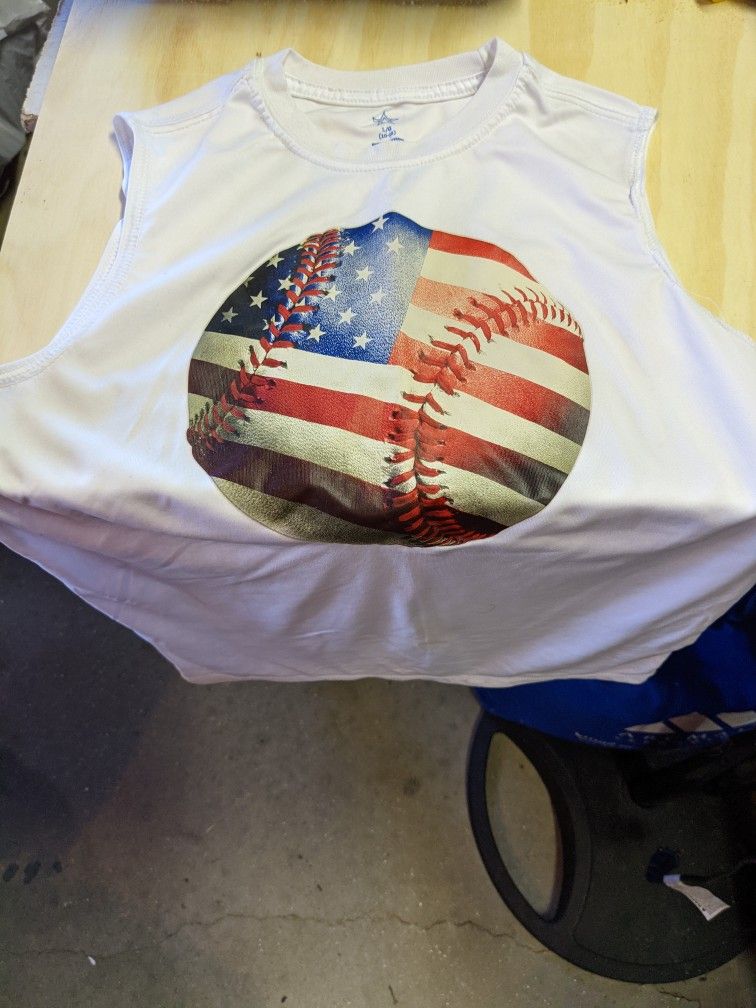 Boys USA Baseball size large tank top