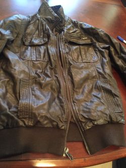 Leather jacket like new $10