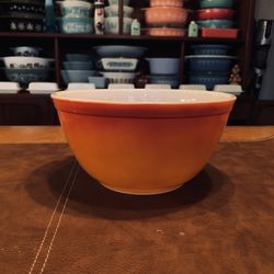 Vintage Pyrex Flameglo Mixing Bowl 