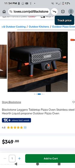 Blackstone leggero pizza oven