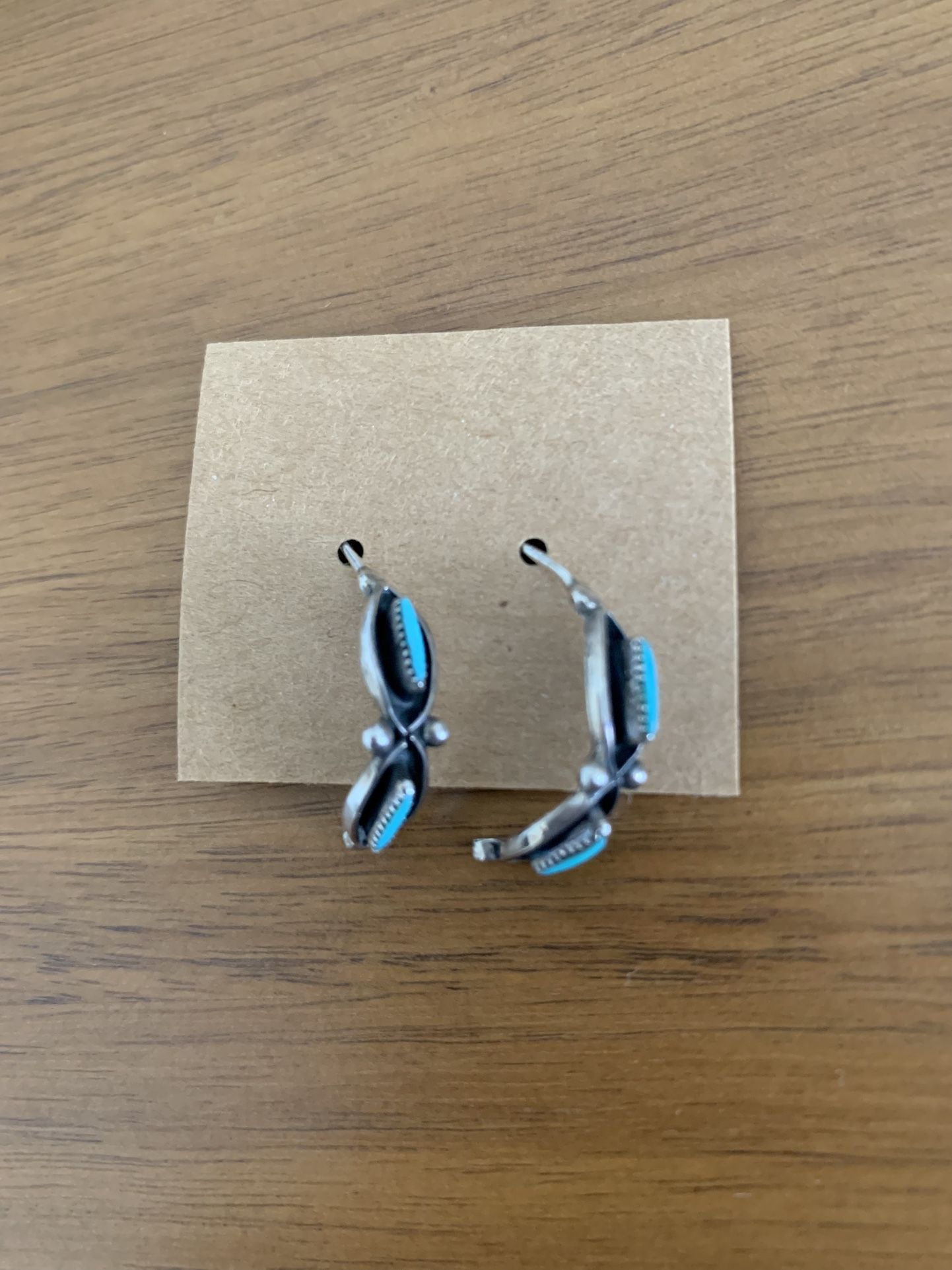 925 Sterling Silver Turquoise Earrings