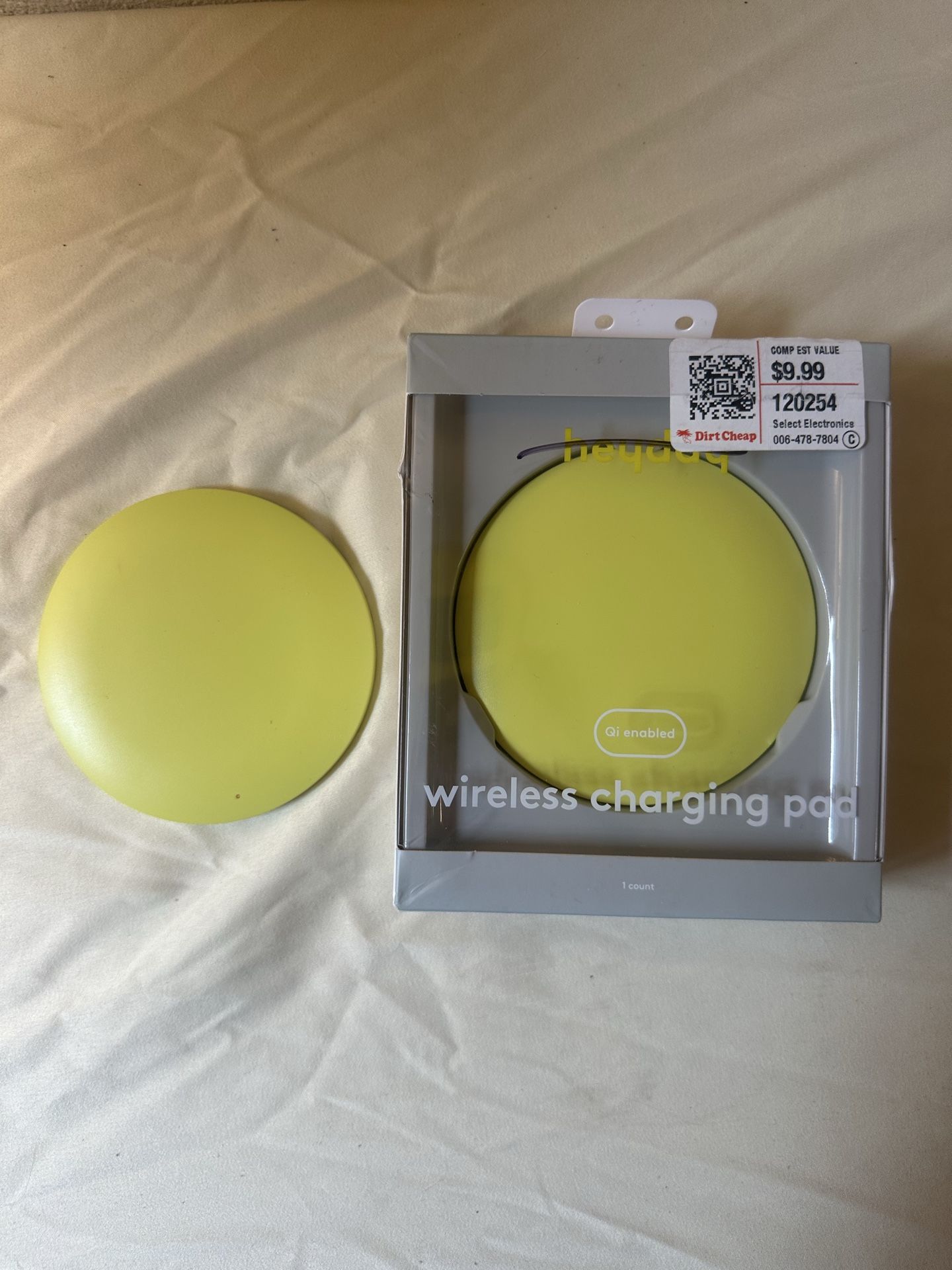 2 wireless charging pads (1 new, unopened)