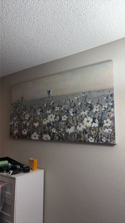 Oversized flower painting