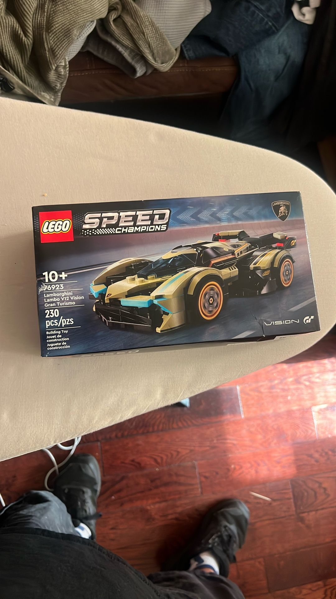 LEGO Speed Champions Lamborghini Lambo V12 Vision GT Super Car, Formula 1 Vehicle Toy, Driving Playset, Buildable Model Set for Kids, Lamborghini Car,