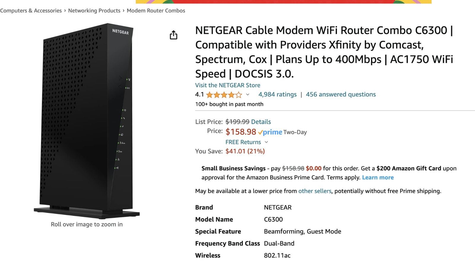 MODEM + ROUTER 2 in 1 (Netgear) 