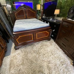 Queen Bed Frame And Mattress 