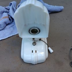 Antique Porcelain Wall Light