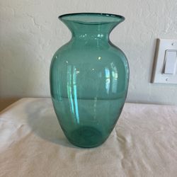 Blenko 827s vase antique green