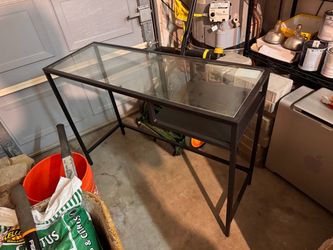 Metal and Glass Desk