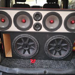 Sound System And radio DS18 pro KICKER speaker