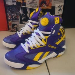 Authenticity Guarantee
Vintage Reebok Retro Pump Shaq Attack LSU Men's Size 8