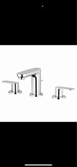 GROHE Eurosmart Cosmopolitan 8 in. Widespread 2-Handle 1.2 GPM Bathroom Faucet in StarLight Chrome