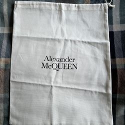 Alexander McQueen dust bag for purse/shoes/clothing - white - 45*36cm