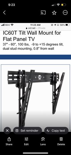 Panel For Mounting Tv