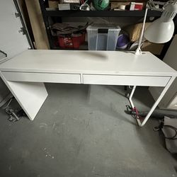 IKEA Desk With Lamp