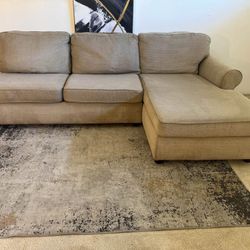Beige 3-Seater Sectional Sofa