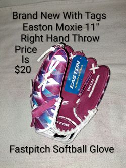Brand New 11" Easton Moxie Youth Right Hand Throw Fastpitch Softball Glove (Price Is $20)