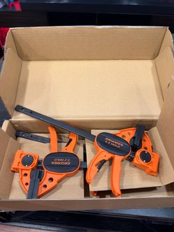 4 piece 6" Spreader/Bar Clamp Set,One-Hand Light Duty