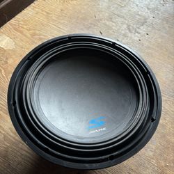Alpine S-W12D2 Car Audio Type S Series Sub Dual 2 Ohm 1200W Peak 12" Subwoofer